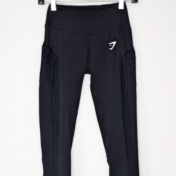 GYMSHARK Black Full Length Sleek Sculpture Mesh Sheer Panel Size XS - Picture 5 of 16